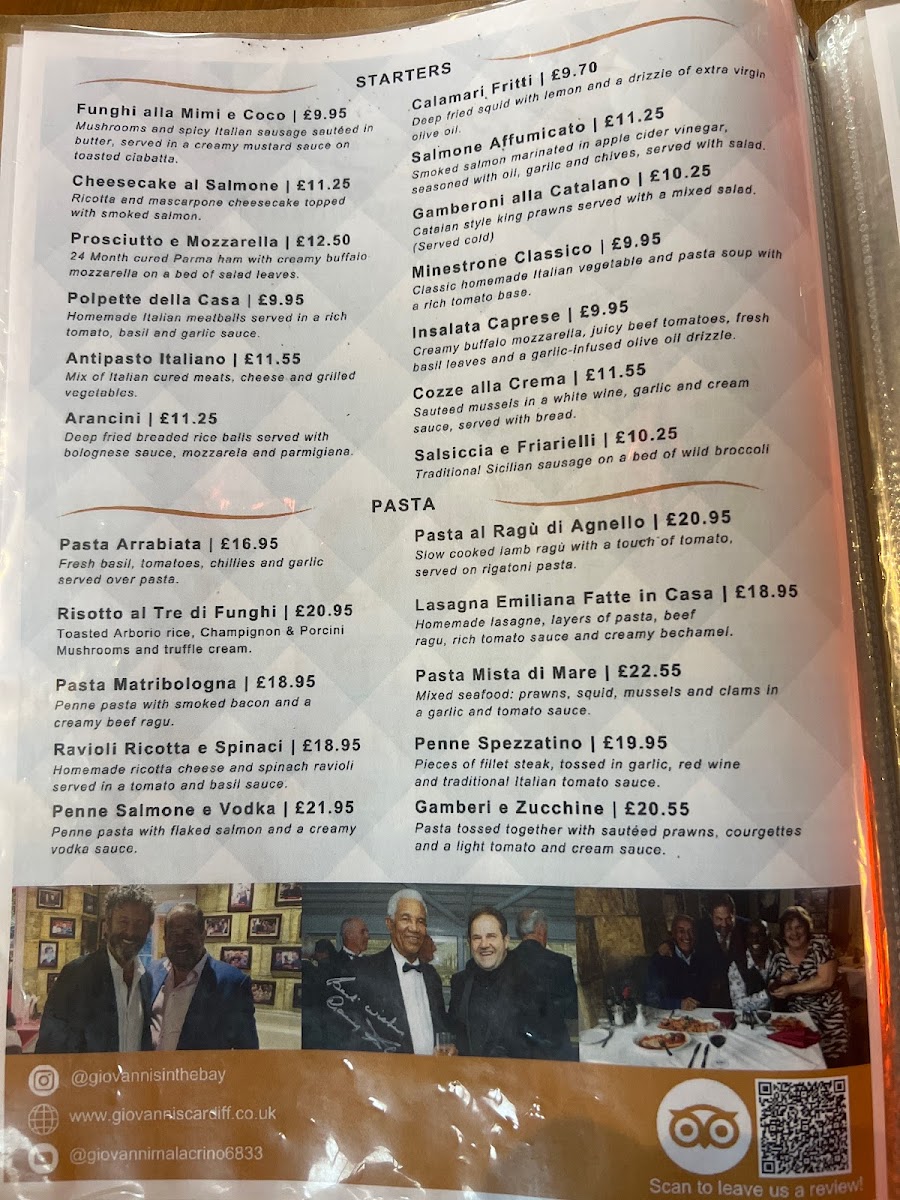 Menu Giovanni's In The Bay-1
